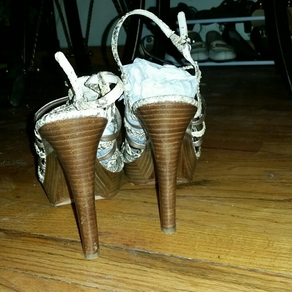 Coach Snakeskin size 9.5 Heels - Picture 3 of 7
